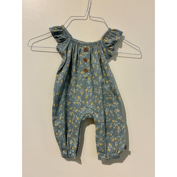 **3 for $20** NWT Modern Moments Blue Lemon Jumpsuit - 0-3M - Picture 1 of 3